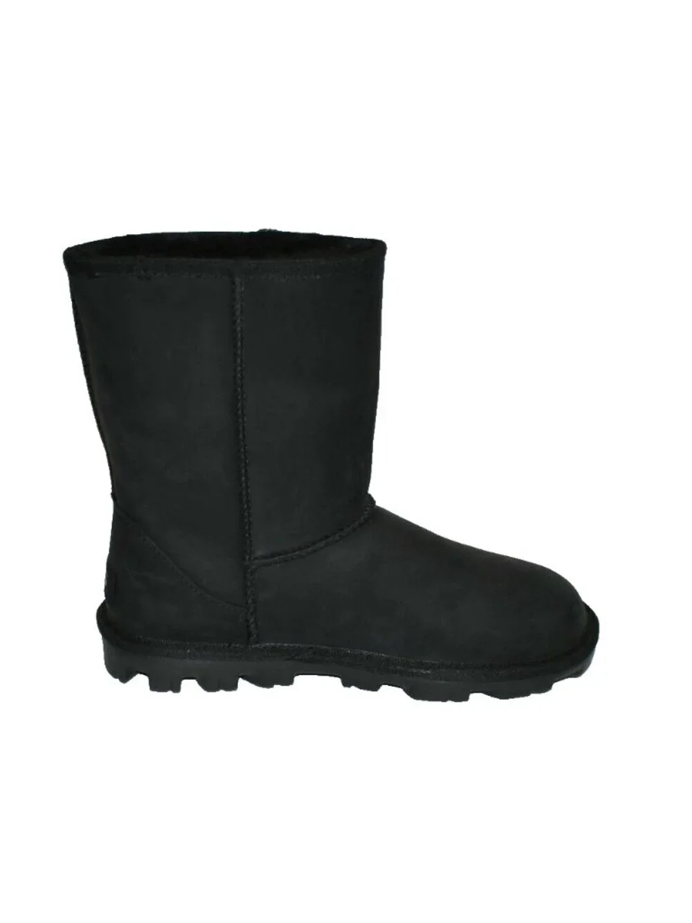 New! UGG Essential Short Shearling Wool Lined Leather Boot Size 7 1111513 DD28